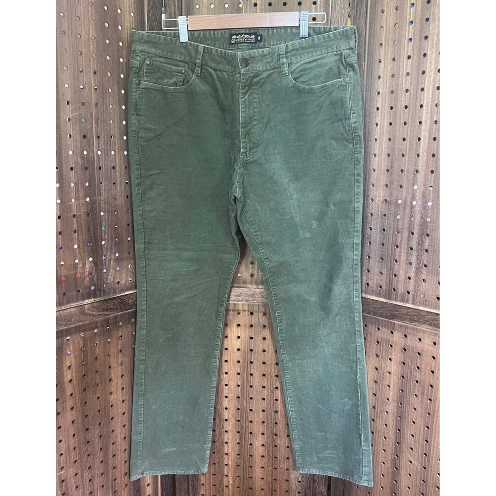 United By Blue Olive Green Corduroy Pants Men's 36 Organic Cotton